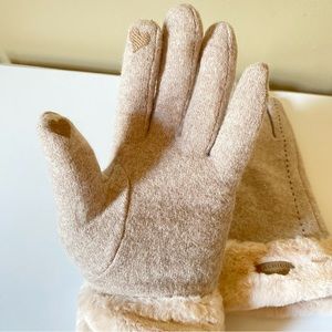 Cashmere Mittens Gloves, Women’s winter, Warm, Size M.